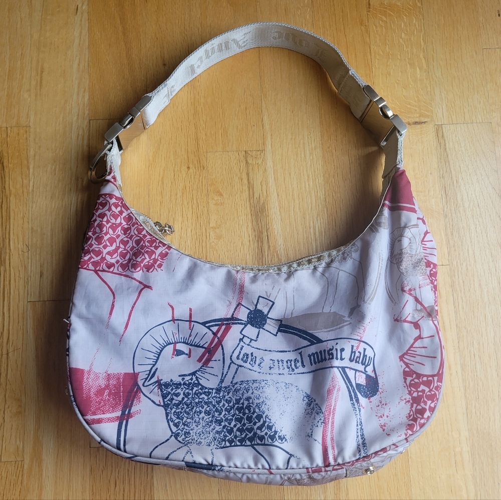 L.A.M.B. Gwen Stefani LeSportSac Tattoo Shoulder Purse Bag Vintage Y2K 2000s